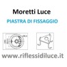 Moretti luce piastra di fissaggio completa di tirafondi