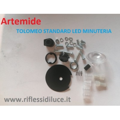 Artemide minuteria di ricambio con interruttore e anello per tolomeo led