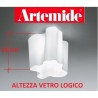 Artemide portalampada di ricambio per logico