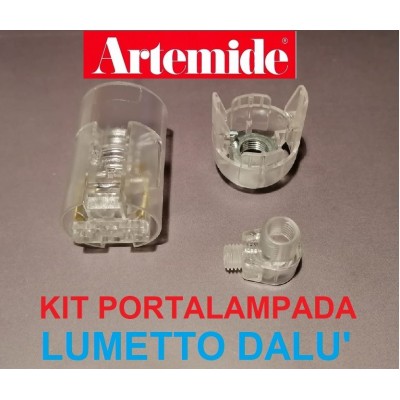 Artemide kit portalampadina ricambio per lumetto dalù