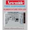 Artemide alimentatore di ricambio per pirce led sospensione