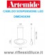 Artemide Cabildo led sospensione dimensioni