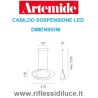 Artemide Cabildo led sospensione dimensioni