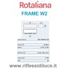 Rotaliana lampada da parete Frame W2 dimensioni