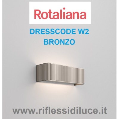 Rotaliana dresscode W2 bronzo led 29W 3000° K on/off