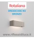 Rotaliana dresscode W2 bronzo led 29W 3000° K on/off