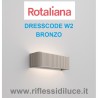 Rotaliana dresscode W2 bronzo led 29W 3000° K on/off