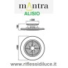 Mantra lampada da sofficco con ventilatore Alisio dimensioni