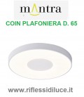 Mantra plafoniera coin diametro 65 cm bianca