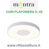 Mantra plafoniera coin diametro 65 cm bianca