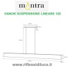 Mantra sospensione Hanok 120 cm dimensioni