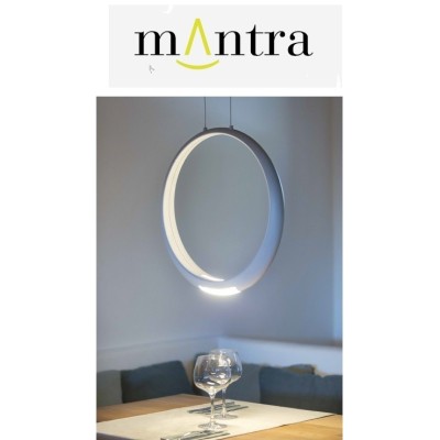 Mantra sospensione led Ring bianco doppia emissione