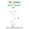 Mantra lampada da tavolo Helix dimensioni