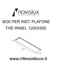 Novalux box contenitore a soffitto per pannelli led 120X30