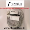 Novalux kit accessori per sospensione pannelli led serie the panel