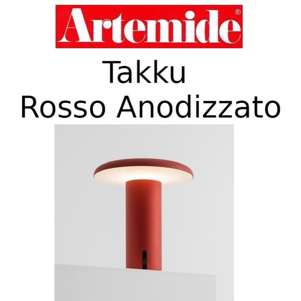 Artemide Takku rosso anodizzato