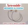 Artemide coppia portalampadina con attacco R7s ricambio per Mesmeri alogena