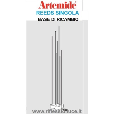 Artemide base di ricambio per Reeds IP68 singola