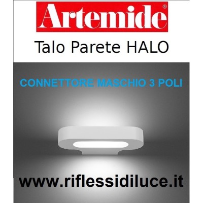 Artemide ricambio Talo alogeno connettore maschio3 poli