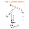 Artemide tizio standard alogena supporto per trasfromatore particolare N° 19