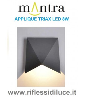 Mantra applique Triax grigio scuro led 8W