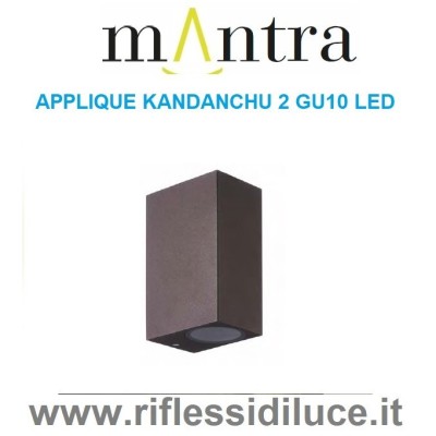 Mantra applique Kandanchu grigio scuro led 10W IP54