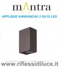 Mantra applique Kandanchu grigio scuro led 10W IP54