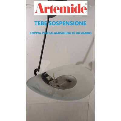 Artemide coppia di portalampada ricambio per Tebe sospensione