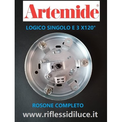 Artemide rosone completo ricambio per Logico sospensione singolo e 3 X 120 gradi