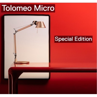 Artemide tolomeo micro da tavolo rame anodizzato