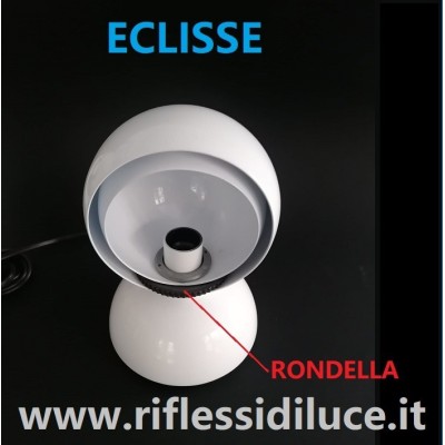 Artemide rotella in plastica nera ricambio per Eclisse