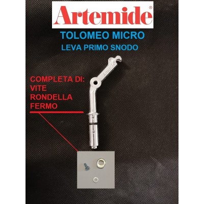 Artemide Tolomeo micro leva primo snodo ricambio con vite, rondella e fermo