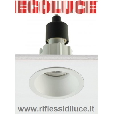 Egoluce faretto da incasso tappo mini gu10 bianco