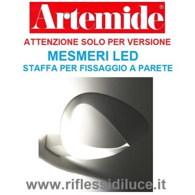 Artemide ricambio mesmeri led staffa per fissaggio a parete