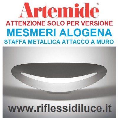 Artemide ricambio mesmeri alogena staffa per fissaggio a parete