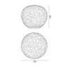 Artemide Meteorite 15 tavolo alogena G9 48W