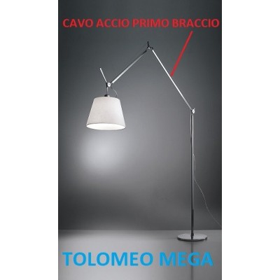 Artemide cavo di acciaio ricambio primo braccio Tolomeo mega