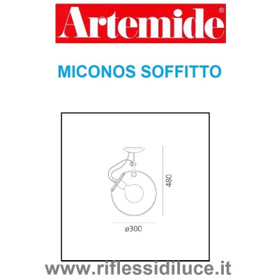 Artemide|Miconos|soffitto|vetro di ricambio|a Salerno|prezzo scontato Artemide|Miconos|soffitto|vetro di ricambio|a Salerno|prezzo scontato