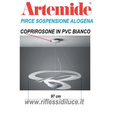 Artemide coprirosone di ricambio per Pirce sospensione alogena