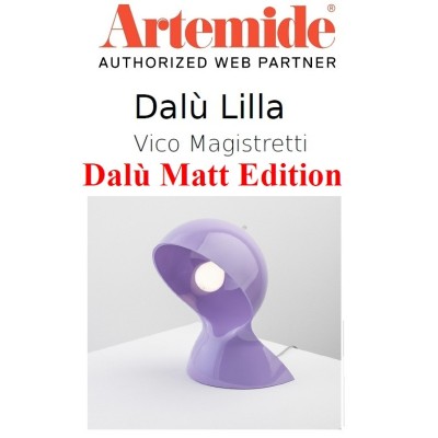 Artemide lumetto da tavolo Dalù, colore lilla matt edition