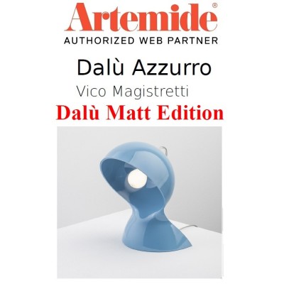 Artemide lumetto da tavolo Dalù, colore azzurro matt edition