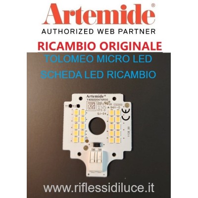 Artemide|tolomeo micro led|scheda led ricambio|salerno|