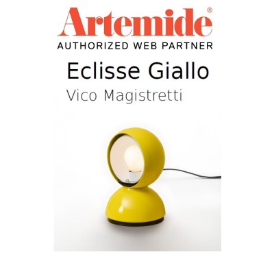 Artemide|eclisse gialla|lampada da tavolo|vendita a salerno|