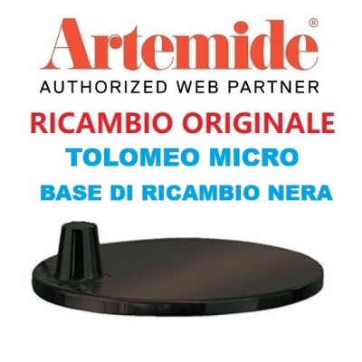 Artemide base di ricambio per Tolomeo micro colore nera