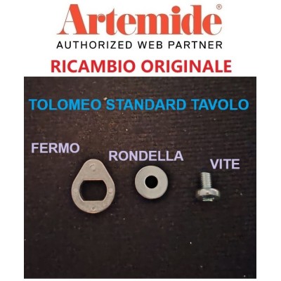 Artemide vite con rondella e fermo per Tolomeo standard tavolo