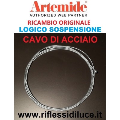 Artemide cavi di acciaio di ricambio per Logico sospensione