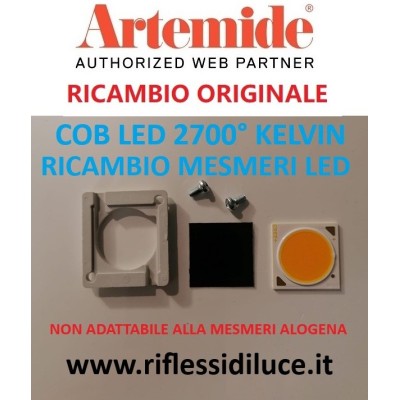 Artemide ricambio originale per Mesmeri led, cob led 2700 gradi Kelvin.