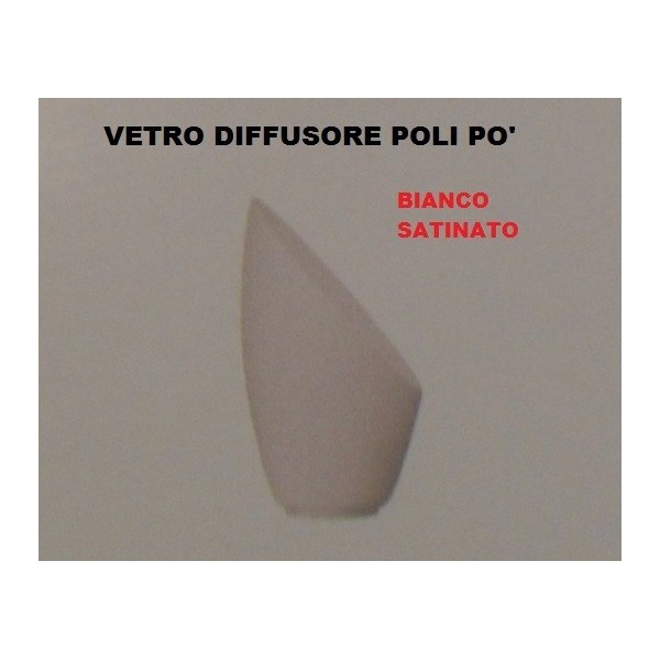 DE MAJO POLI PO' VETRO DIFFUSORE BIANCO SATINATO