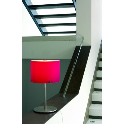 PRANDINA CPL TAVOLO T30 CROMO VETRO ROSSO