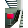 PRANDINA CPL TAVOLO T30 CROMO VETRO ROSSO